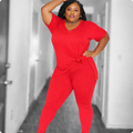 "Boss Lady Ruby" Throw On & Go Set+