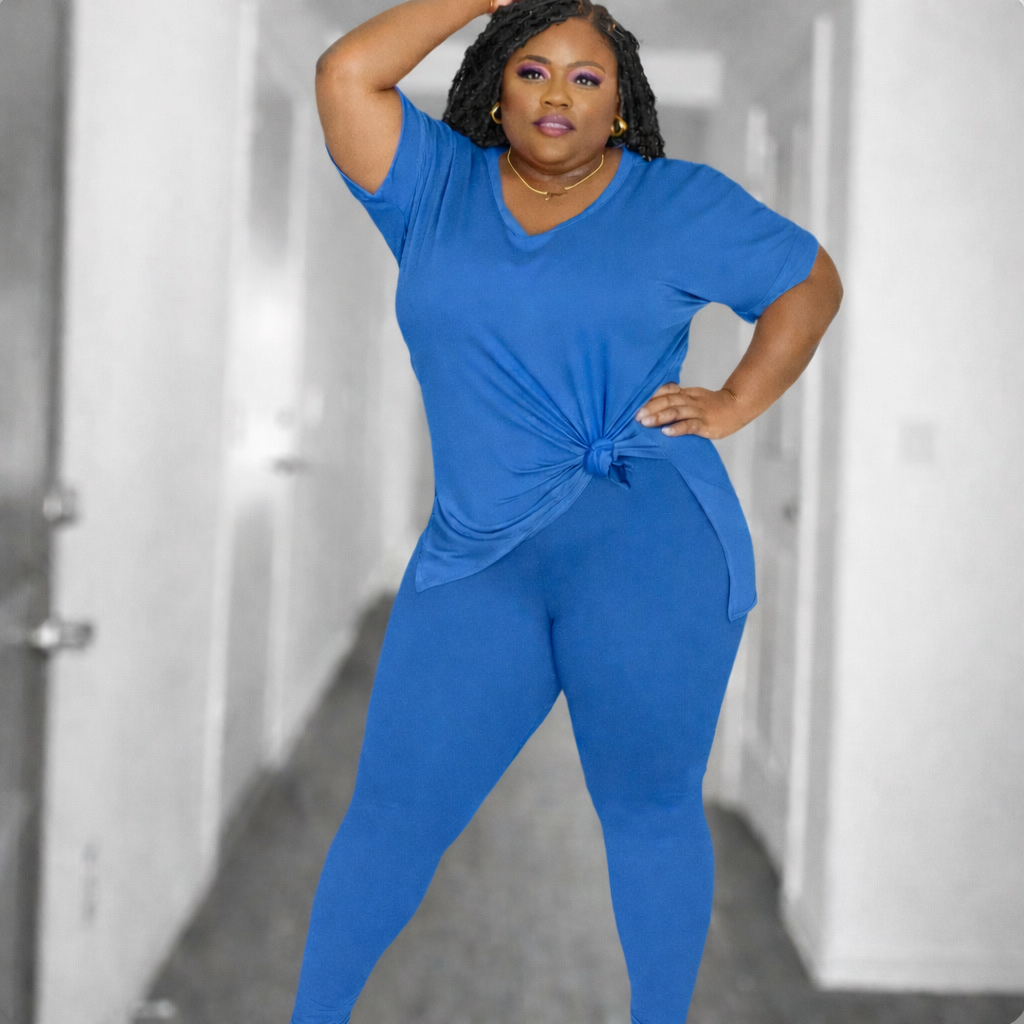 "Pretty Girl Blue" Throw On & Go Set