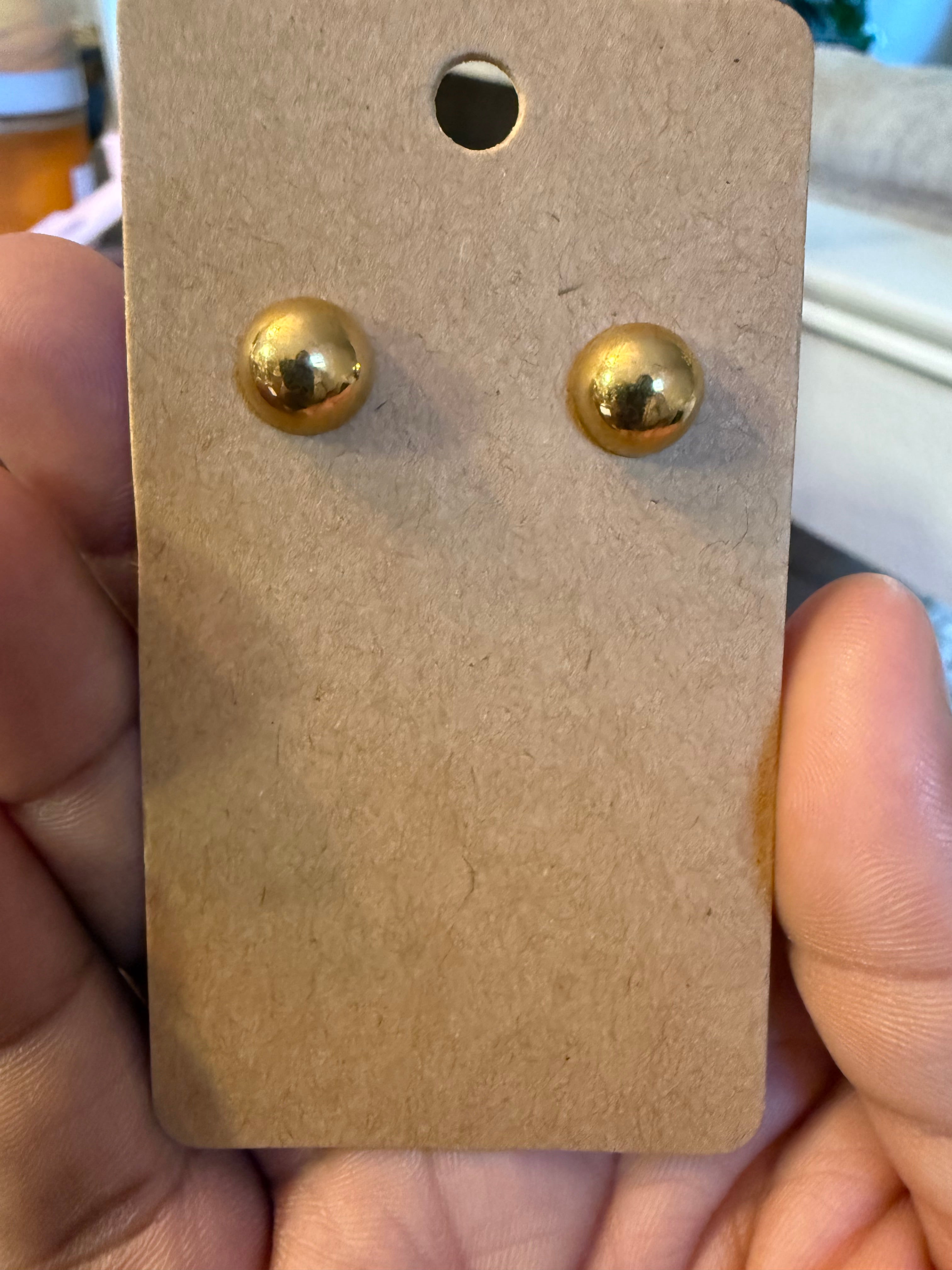 Gold Half Circle Earrings