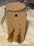 Light Mocha Tassel Earrings