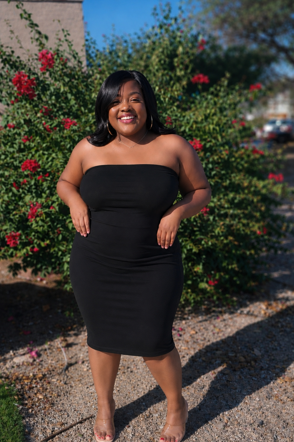 Black Tube Top Dress
