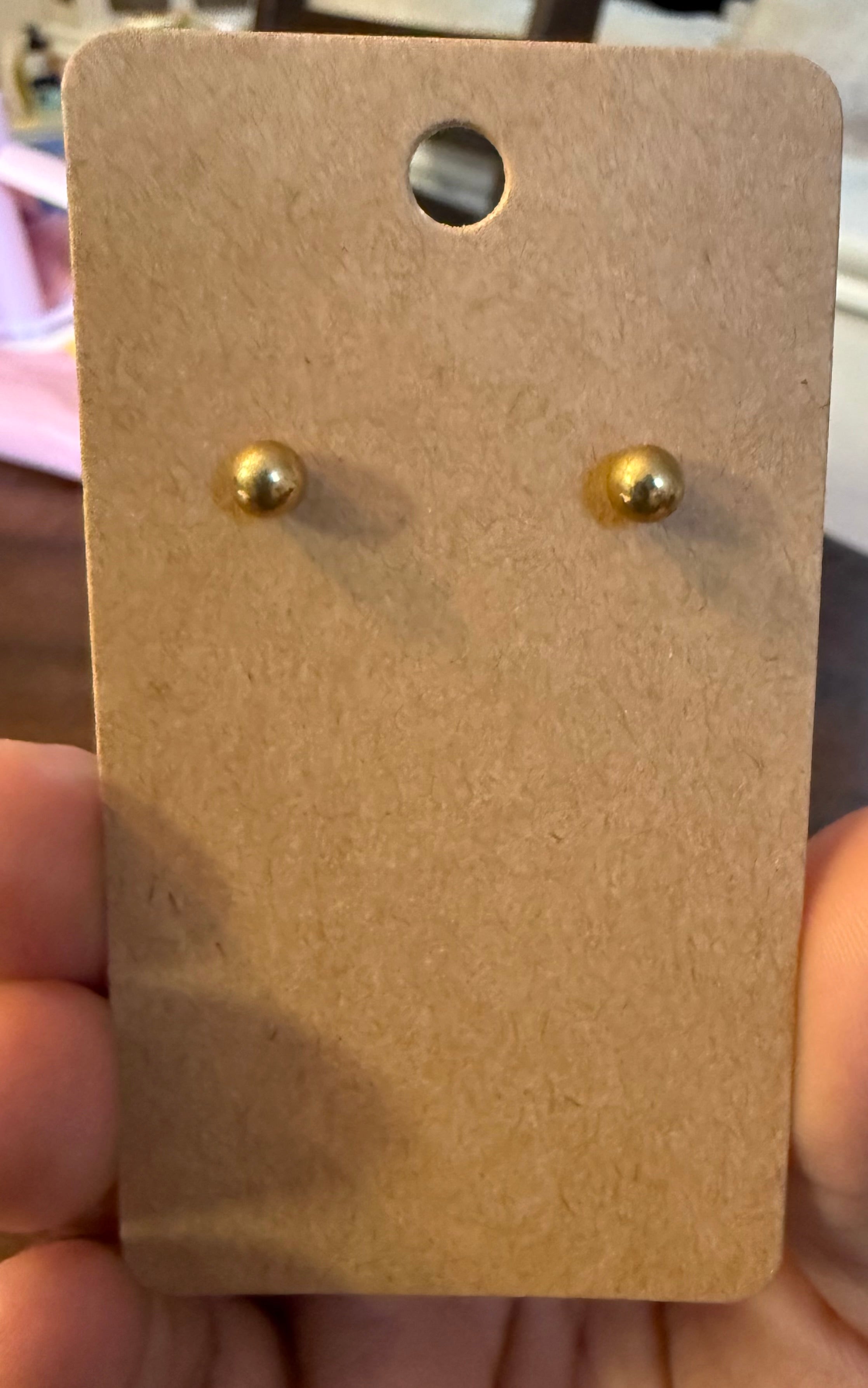 Small Bronze Stud Earrings