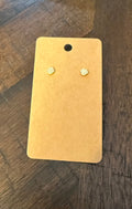 Small Gold Sextagon Stud Earrings