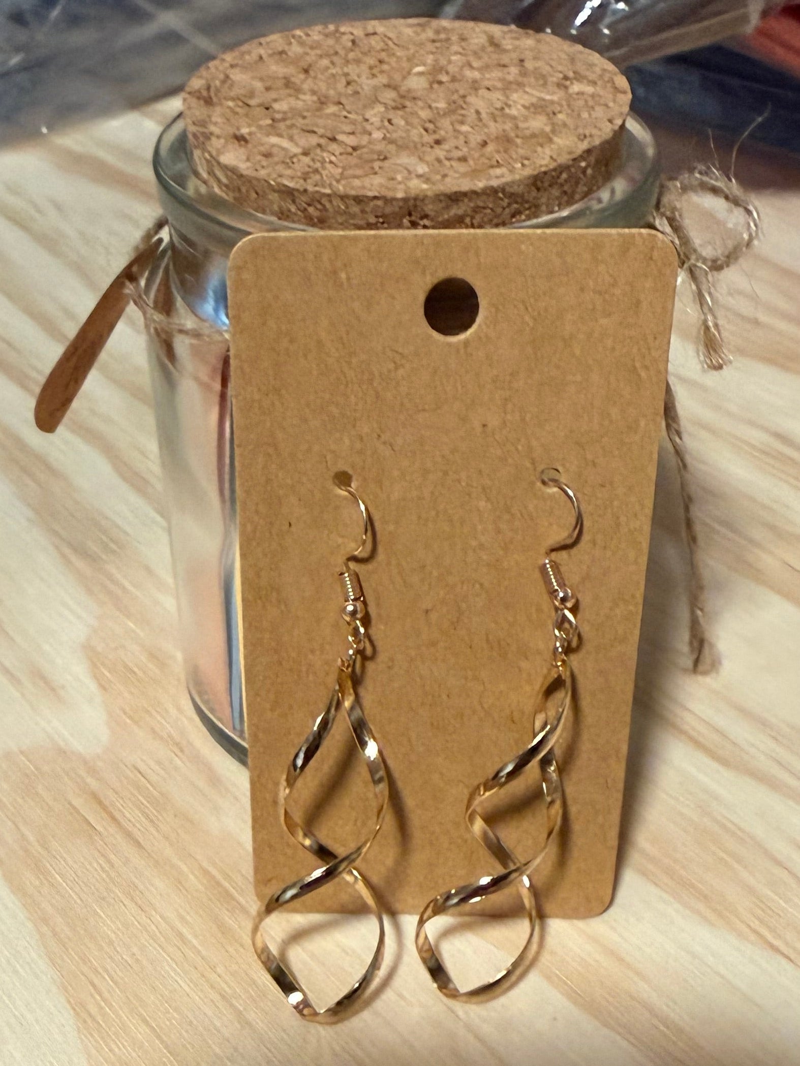 Gold Spiral Earrings