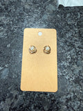 Gold Pearl Stud Earrings