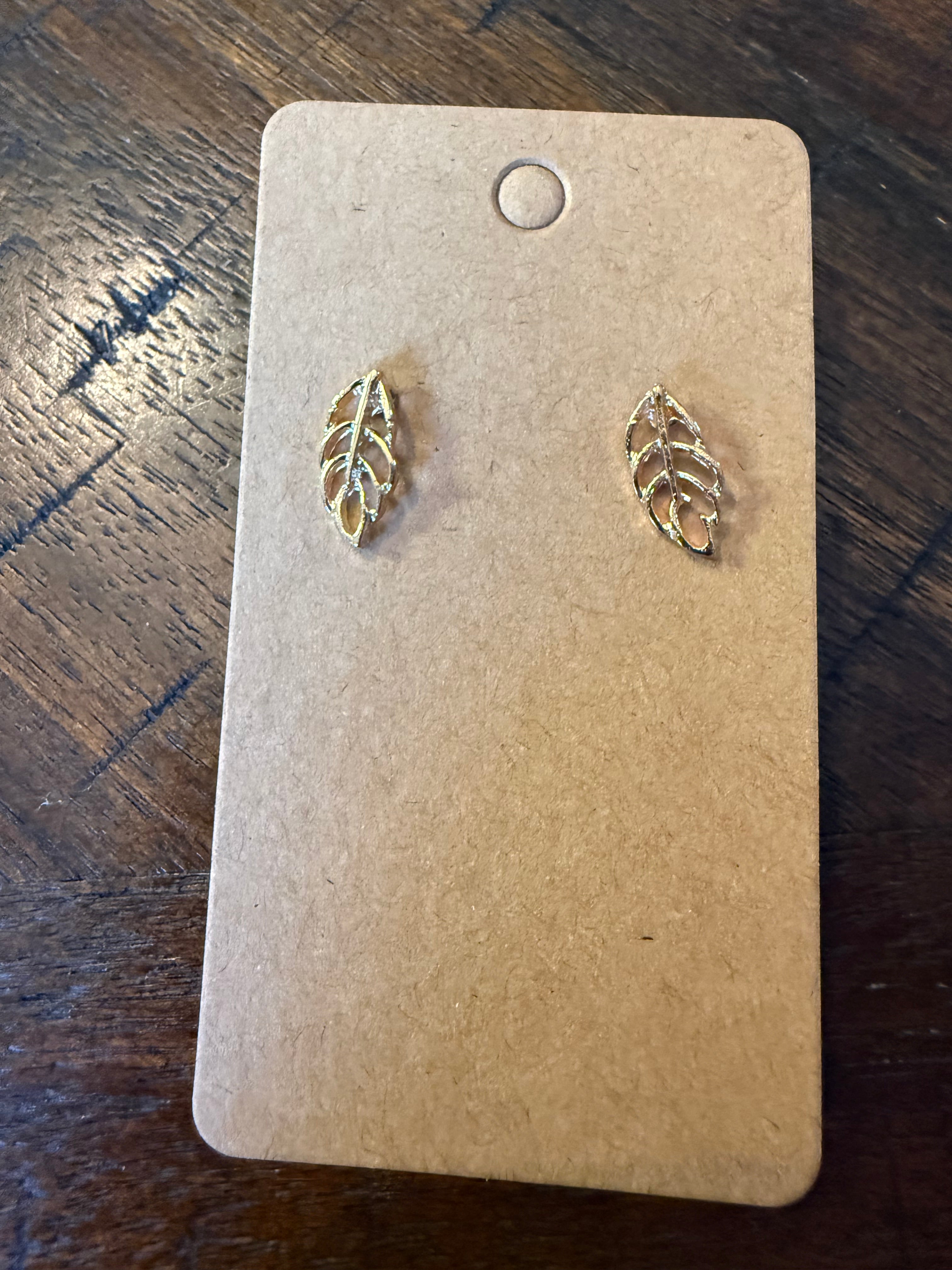 Gold Leaf Earrings
