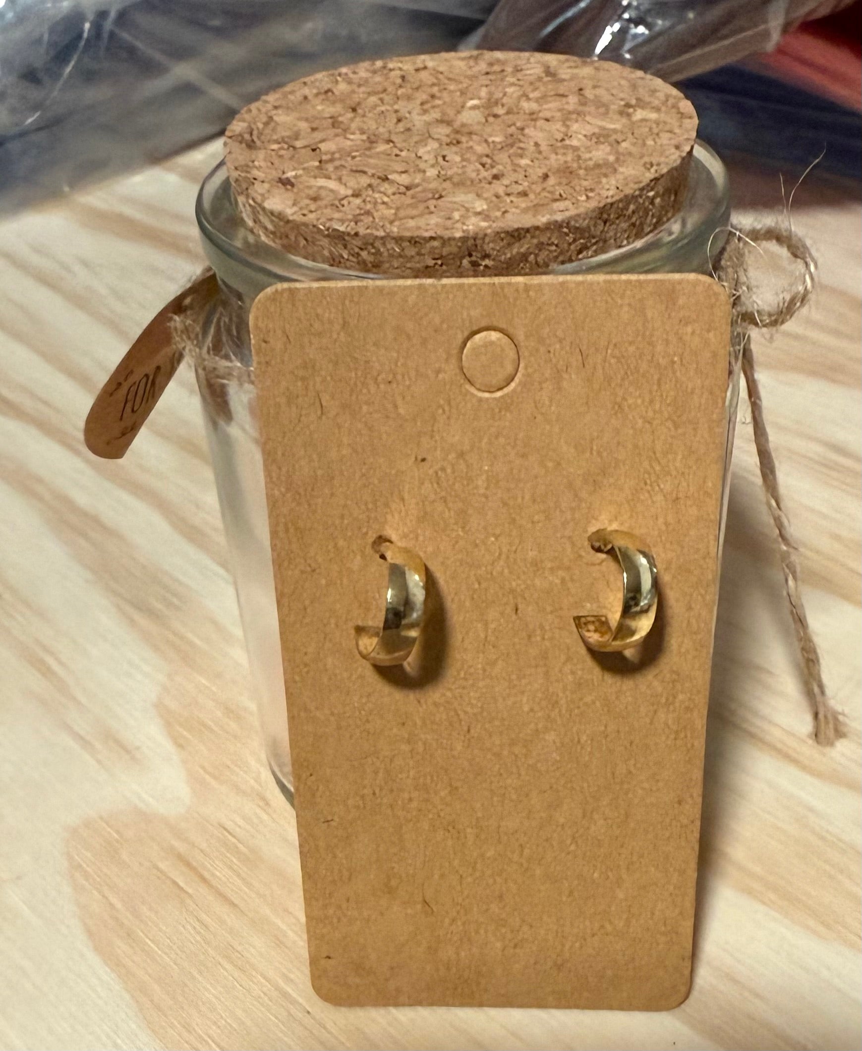 Gold Small Half Hoop Earrings