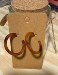 Brown Ombre Hoop Earrings
