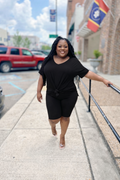 "Midnight Beauty" Throw On & Go Short Set+