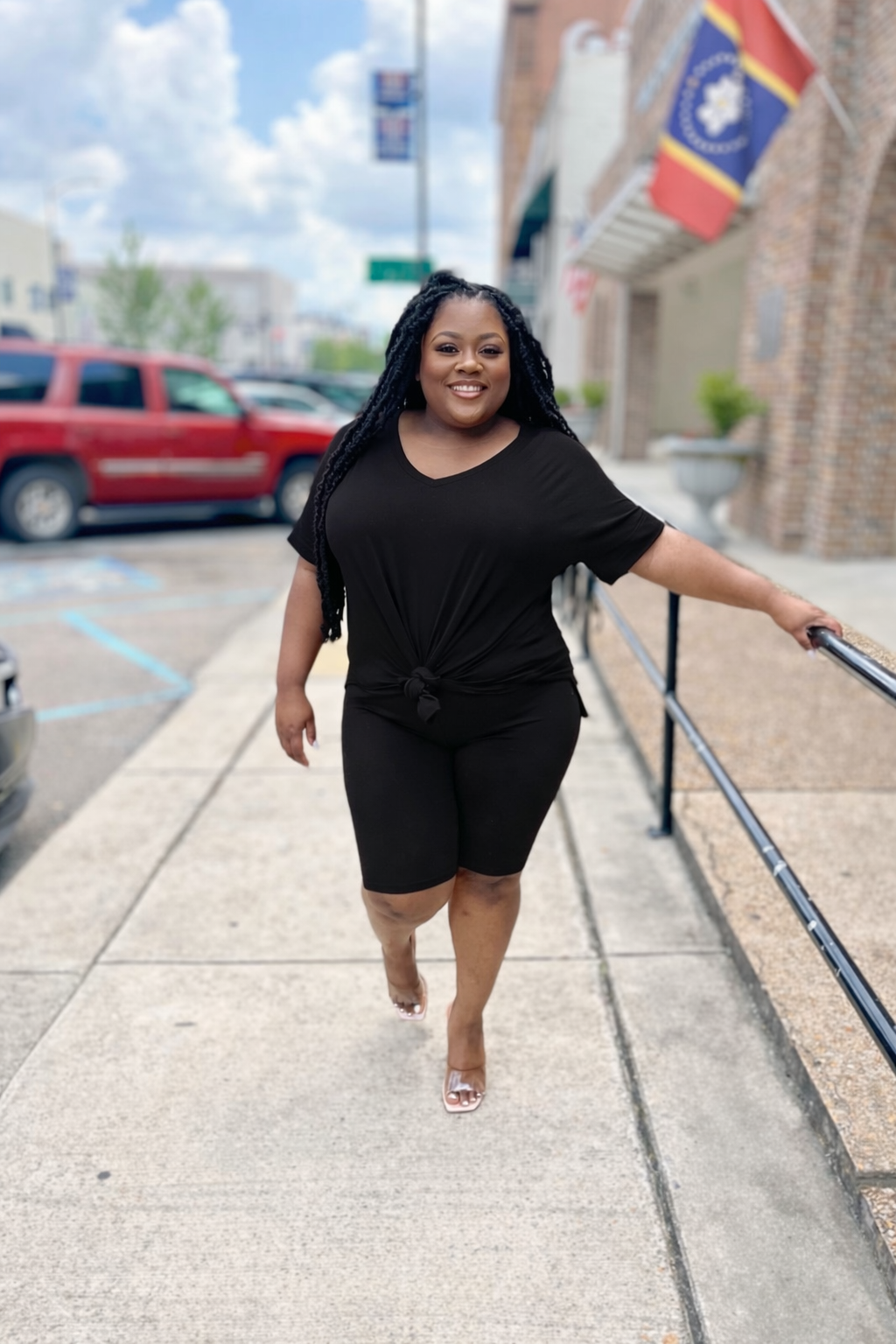 "Midnight Beauty" Throw On & Go Short Set+