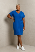 "Pretty Girl Blue" T-Shirt Midi Dress