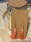 Pink Tassel Earrings
