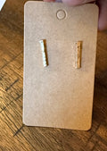 Gold Bar Earrings