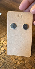 Solid Gold Circle Earrings