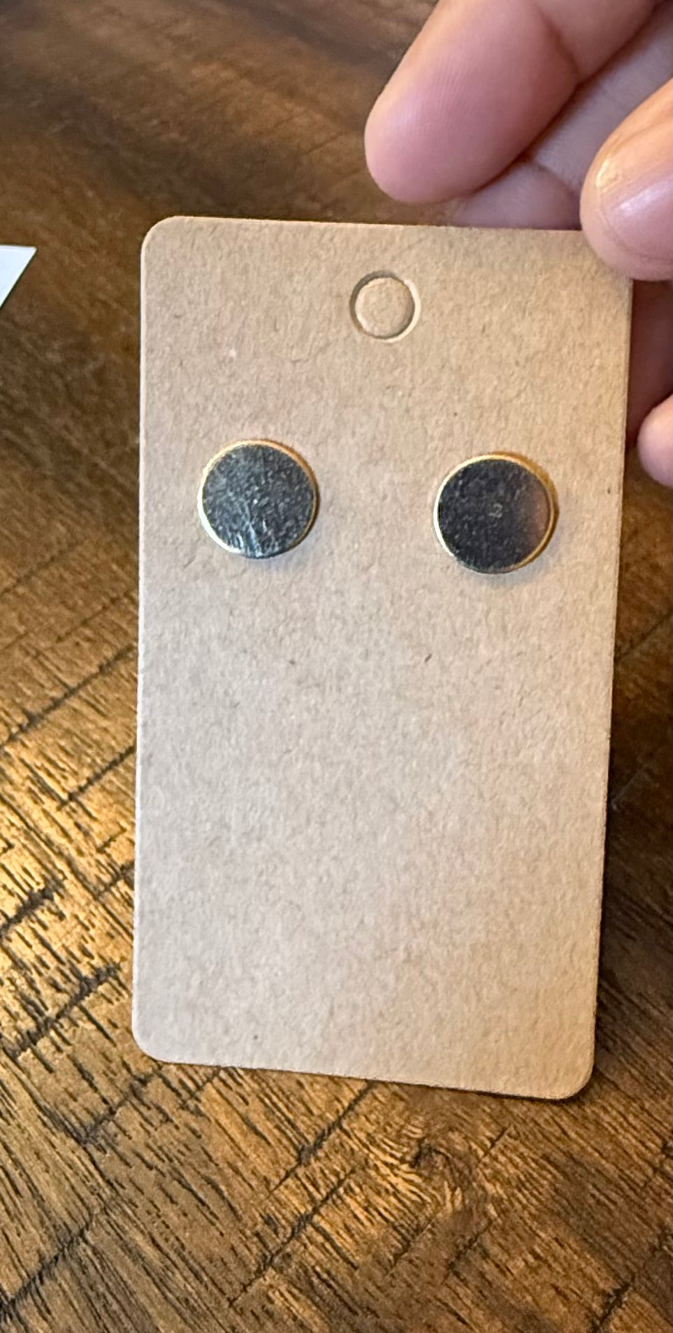 Solid Gold Circle Earrings