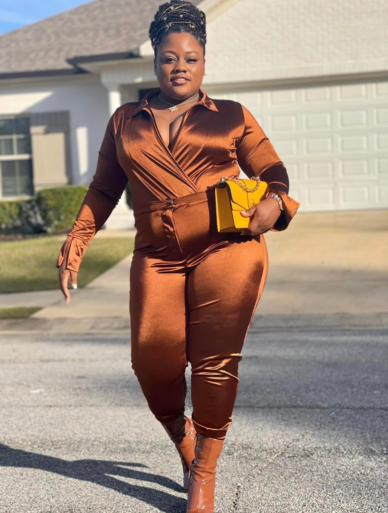 Satin Girl Pants Set +