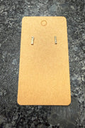 Gold Small Bar Earrings